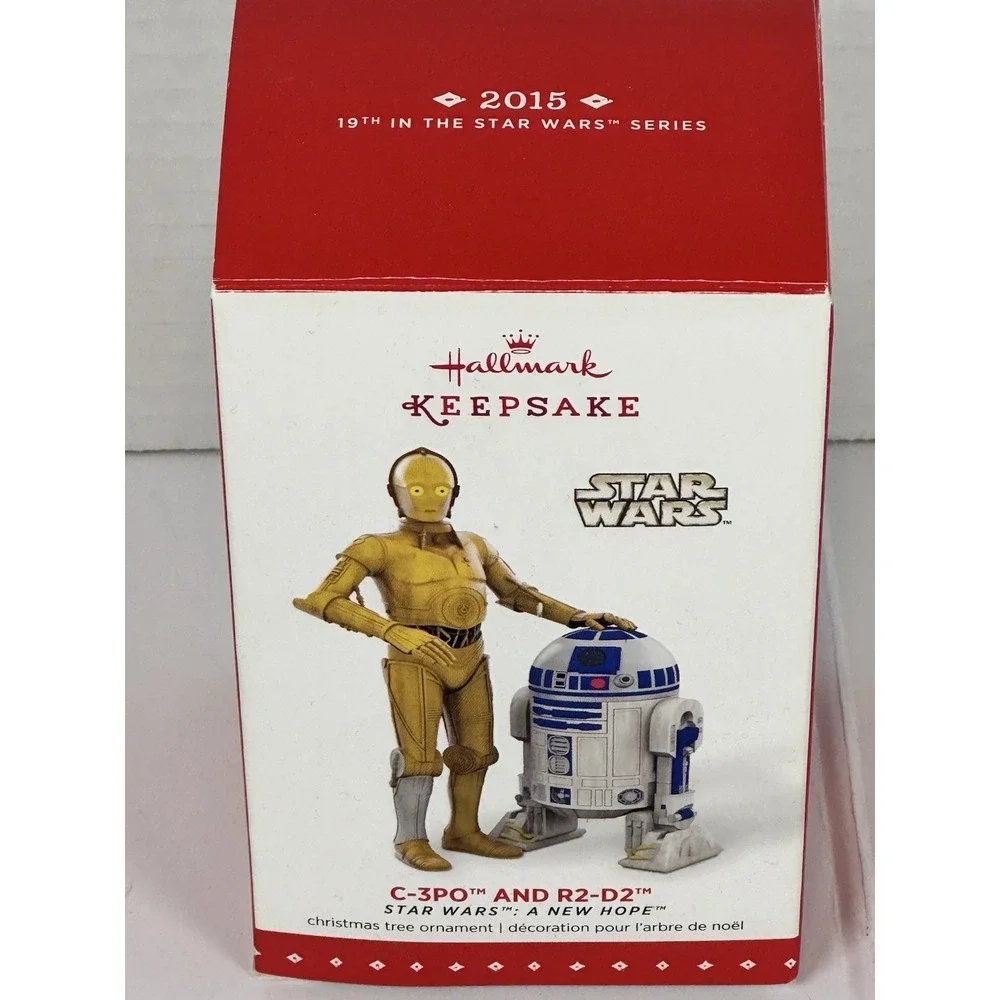 Hallmark Keepsake C-3PO and R2-D2 Star Wars A New Hope QX9219